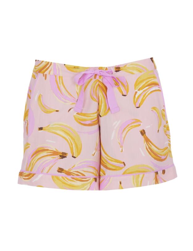 Cyberjammies Betsy Banana Print Shorts Light Pink Mix 