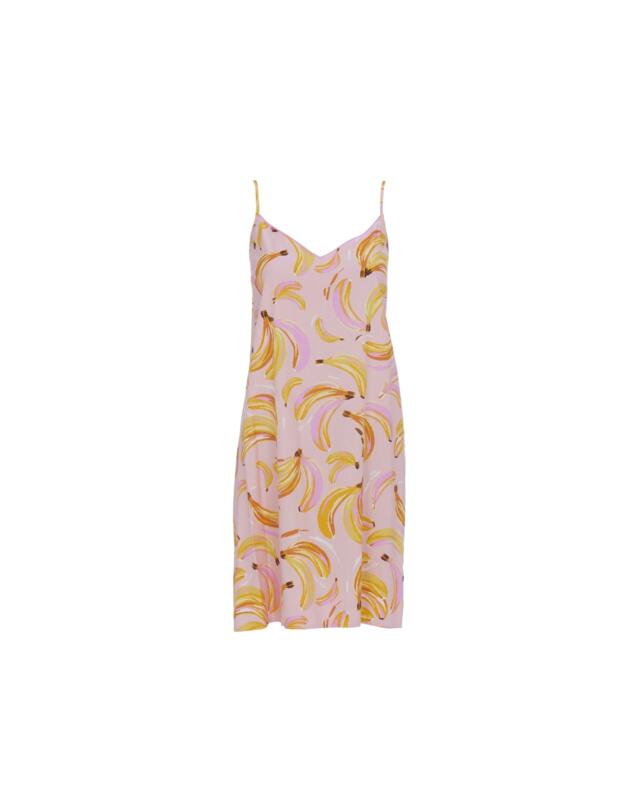 Cyberjammies Betsy Banana Print Short Nightdress Light Pink Mix