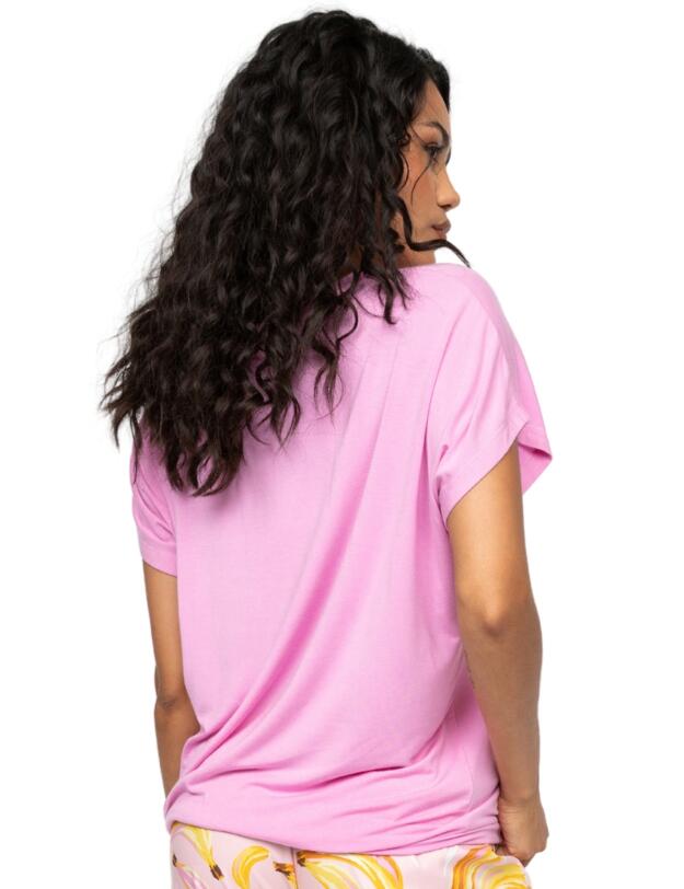 Cyberjammies Betsy Slouch Jersey Pyjama Top Light Pink Mix 