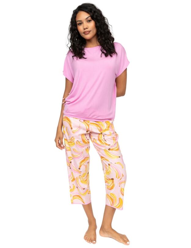 Cyberjammies Betsy Slouch Jersey Pyjama Top Light Pink Mix 