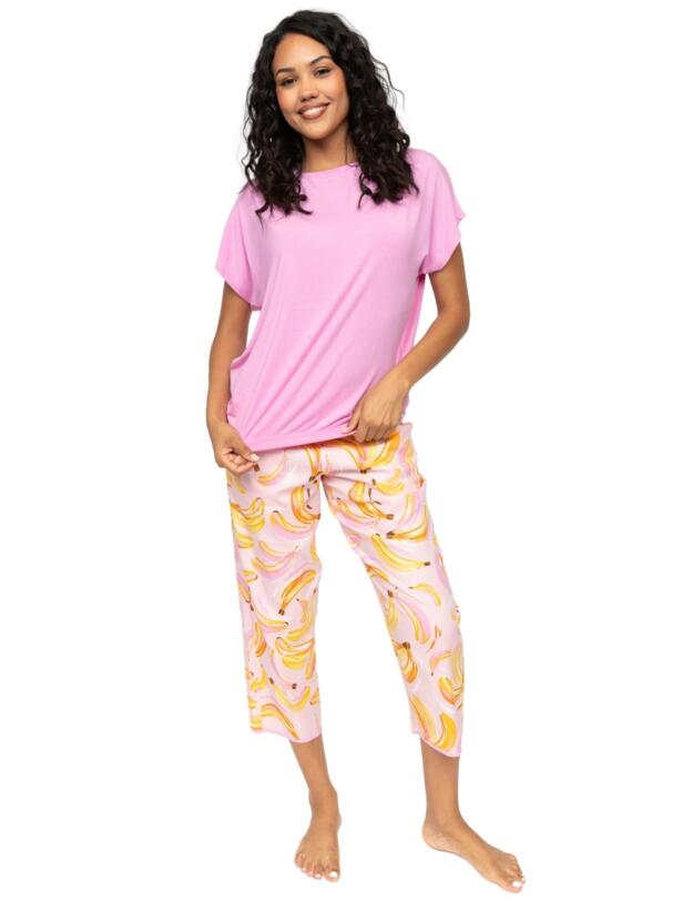 Cyberjammies Betsy Slouch Jersey Pyjama Top Light Pink Mix 