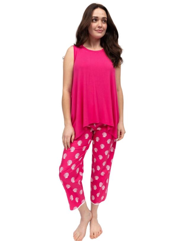 Cyberjammies Sofia Jersey Relaxed Vest Bright Pink