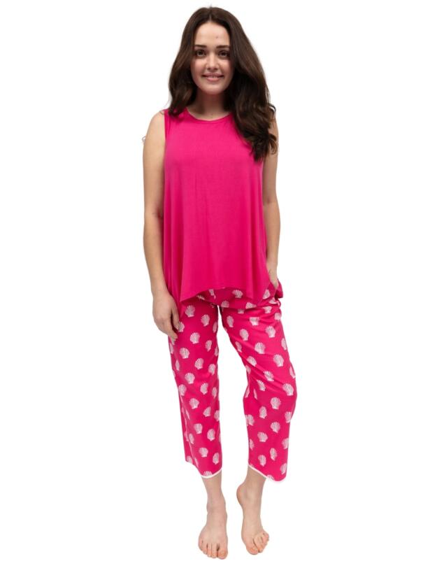 Cyberjammies Sofia Jersey Relaxed Vest Bright Pink