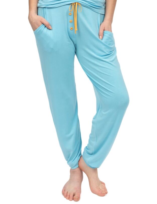 Cyberjammies Paige Jersey Pyjama Bottoms Light Blue 