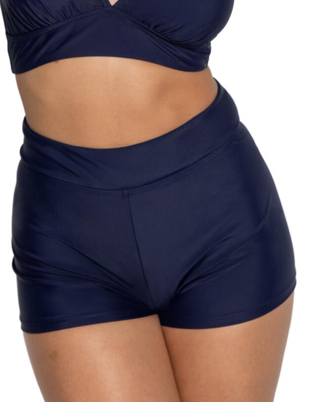 Pour Moi Space High Waist Short Brief Navy