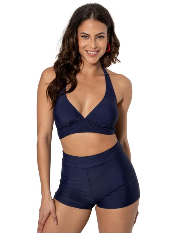 Pour Moi Space High Waist Short Brief Navy