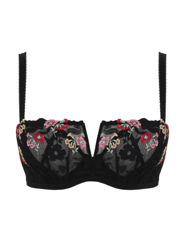 Panache Ottilie Low Balcony Bra Black 