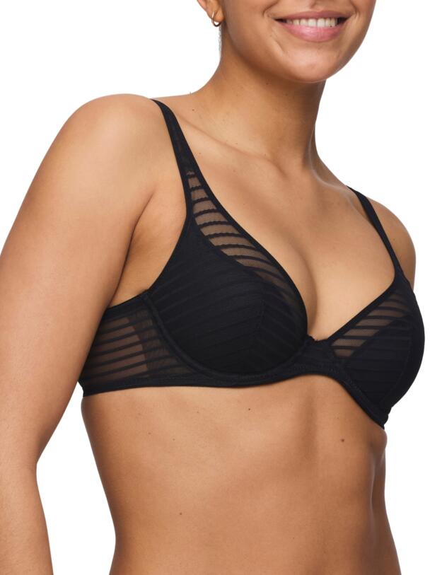 Marie Jo Basyl Half-Padded Plunge Bra Black 