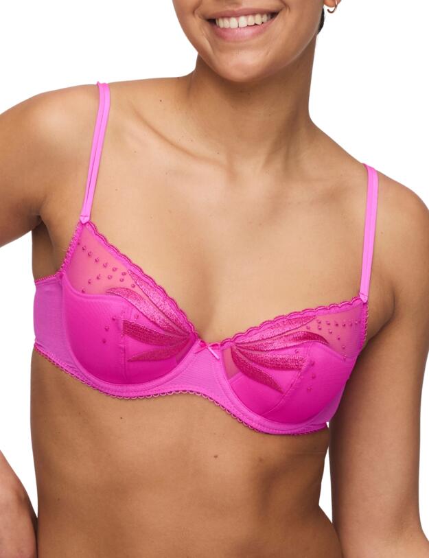 Marie Jo Etoile Half-Padded Plunge Bra Cactus Flower 