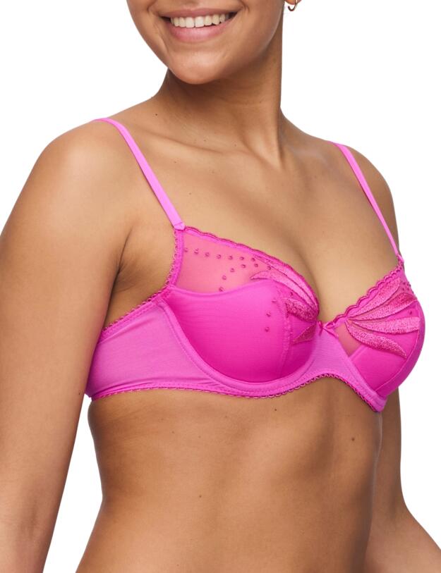 Marie Jo Etoile Half-Padded Plunge Bra Cactus Flower 