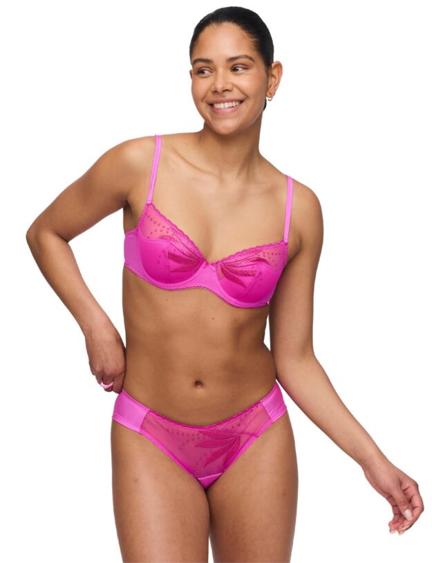 Marie Jo Etoile Half-Padded Plunge Bra Cactus Flower 