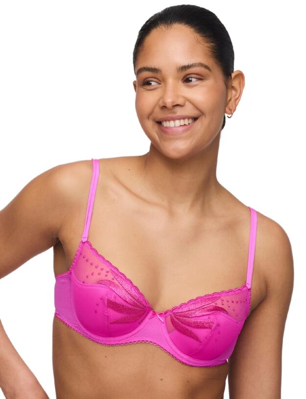 Marie Jo Etoile Half-Padded Plunge Bra Cactus Flower 