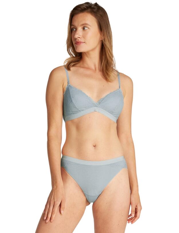 Calvin Klein Icon Lace Lightly Lined Triangle Bra Stratosphere 