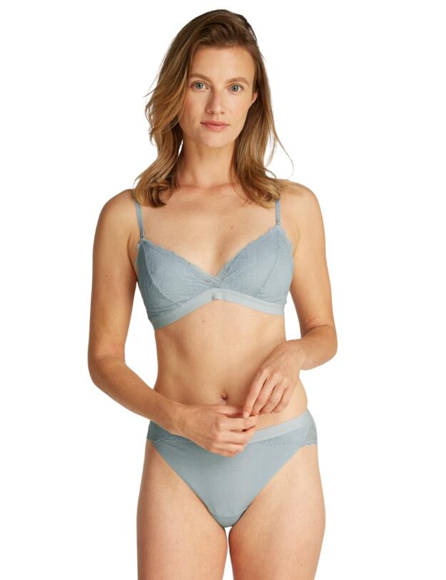 Calvin Klein Icon Lace Lightly Lined Triangle Bra Stratosphere 