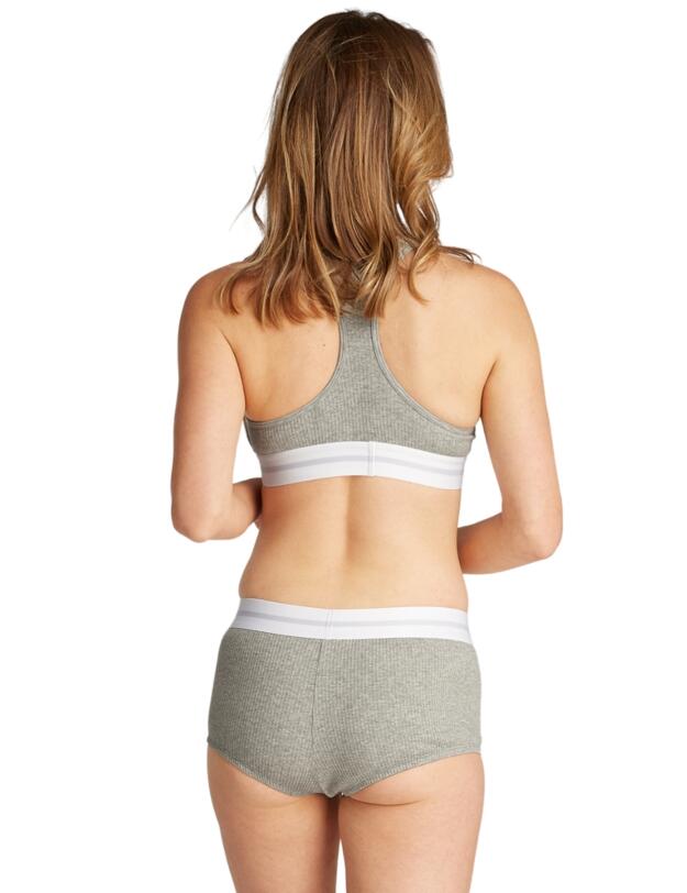 Calvin Klein Cotton Modal Lightly Lined Bralette Grey Heather