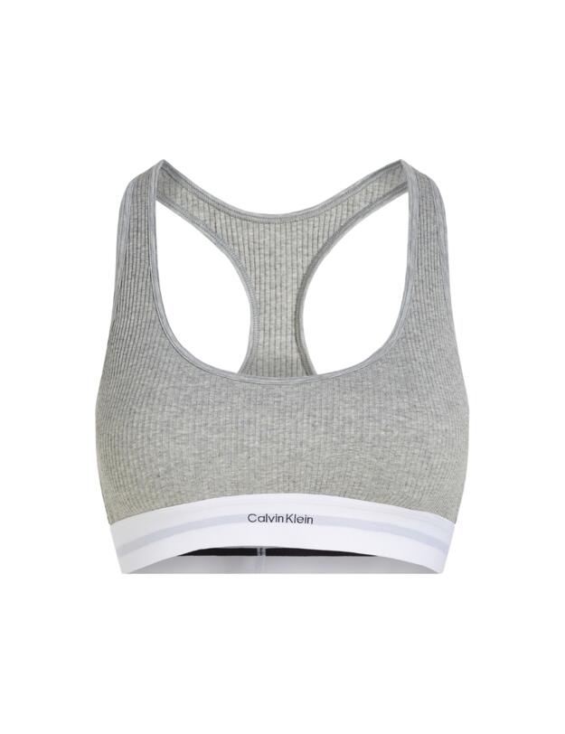 Calvin Klein Cotton Modal Lightly Lined Bralette Grey Heather