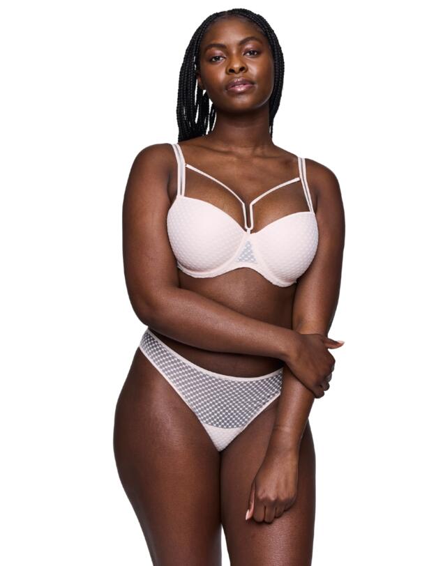 Prima Donna Twist Glass Beach Padded Balcony Bra Crystal Pink