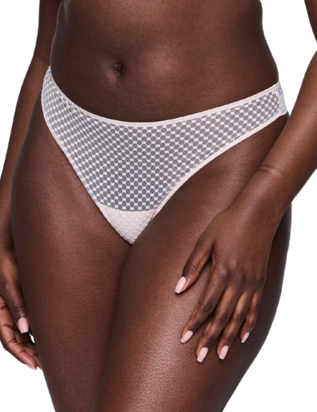 Prima Donna Twist Glass Beach Thong Crystal Pink 