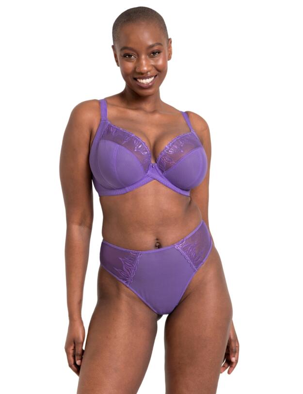 Curvy Kate Flare Full Plunge Side Support Multiway Bra  Amethyst Purple 