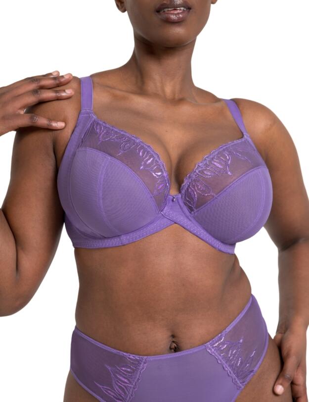 Curvy Kate Flare Full Plunge Side Support Multiway Bra  Amethyst Purple 
