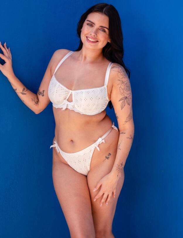 Curvy Kate Flora Tanga Brief White 