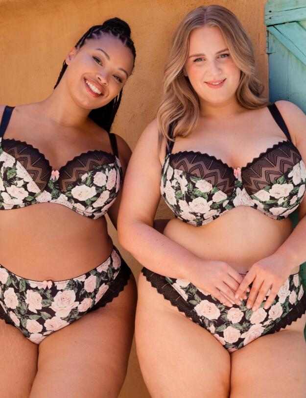 Curvy Kate Wild One Brazilian Brief Floral Print 