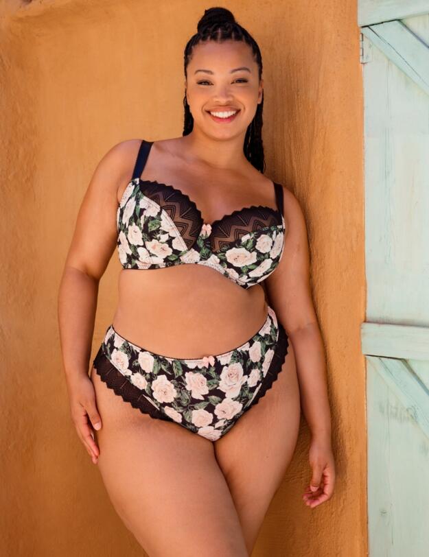 Curvy Kate Wild One Brazilian Brief Floral Print 