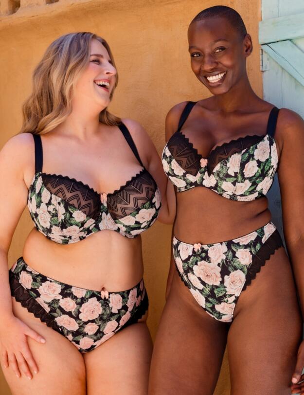 Curvy Kate Wild One Brazilian Brief Floral Print 