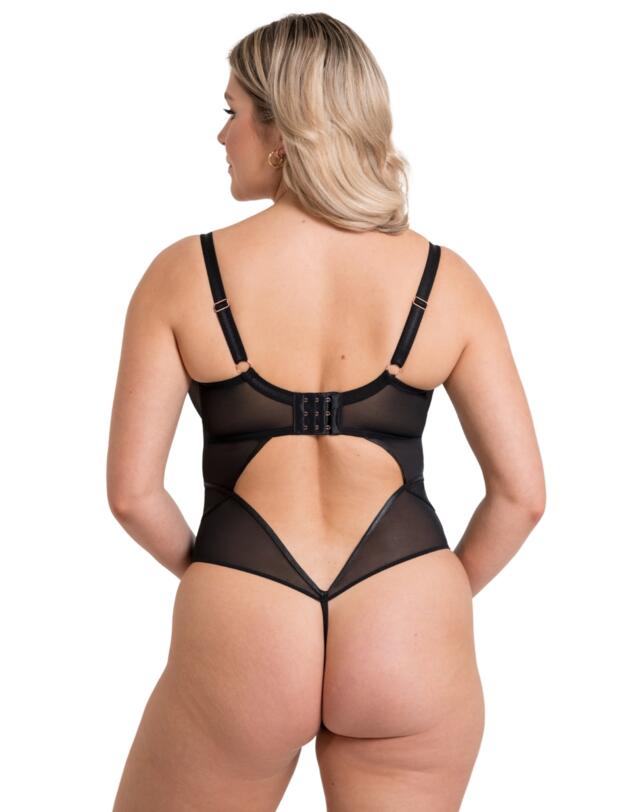 Scantilly by Curvy Kate Suspense Wired Bodysuit Black 