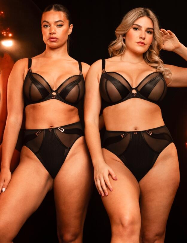Scantilly by Curvy Kate Suspense High Waist Brief Black 