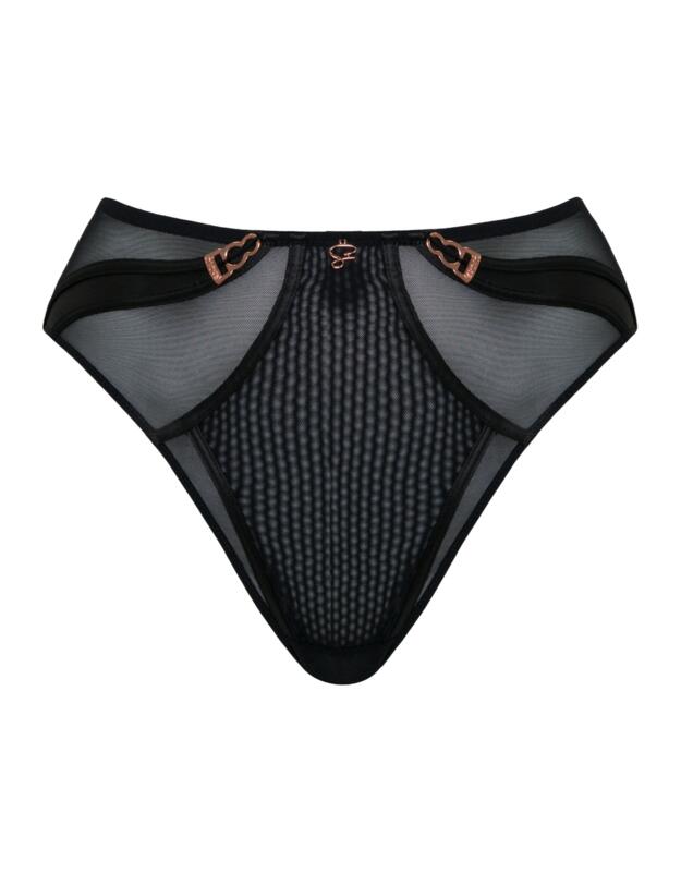 Scantilly by Curvy Kate Suspense High Waist Brief Black 