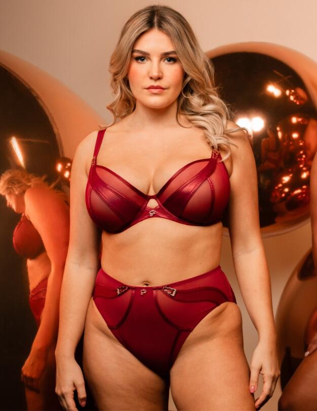 Scantilly by Curvy Kate Suspense Plunge Bra Sangria 