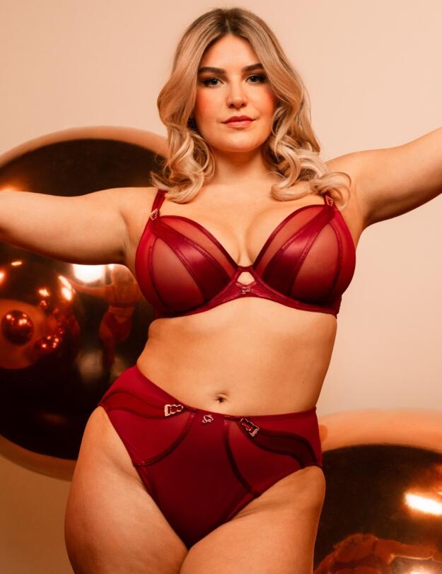 Scantilly by Curvy Kate Suspense Plunge Bra Sangria 