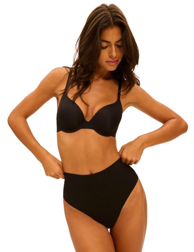 Simone Perele Story High Waist Shaper Thong Black 