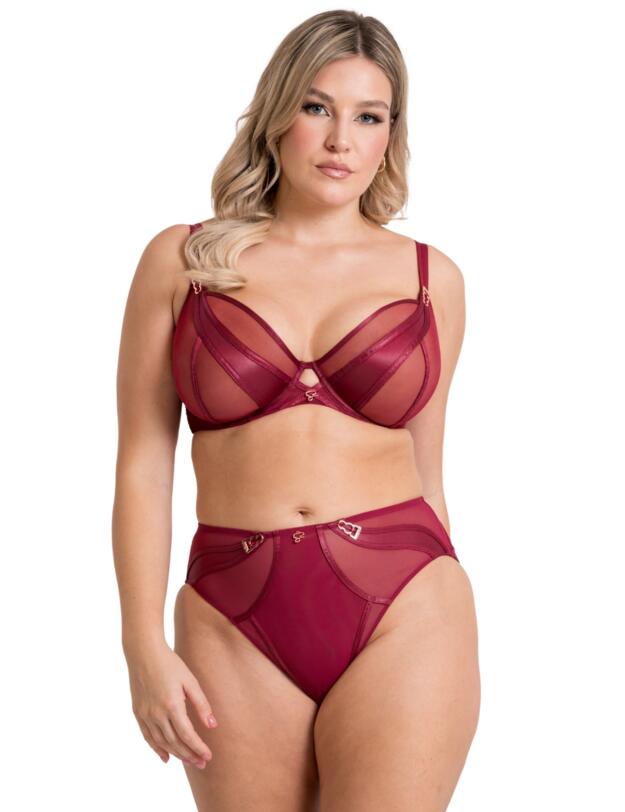 Scantilly by Curvy Kate Suspense High Waist Brief Sangria 