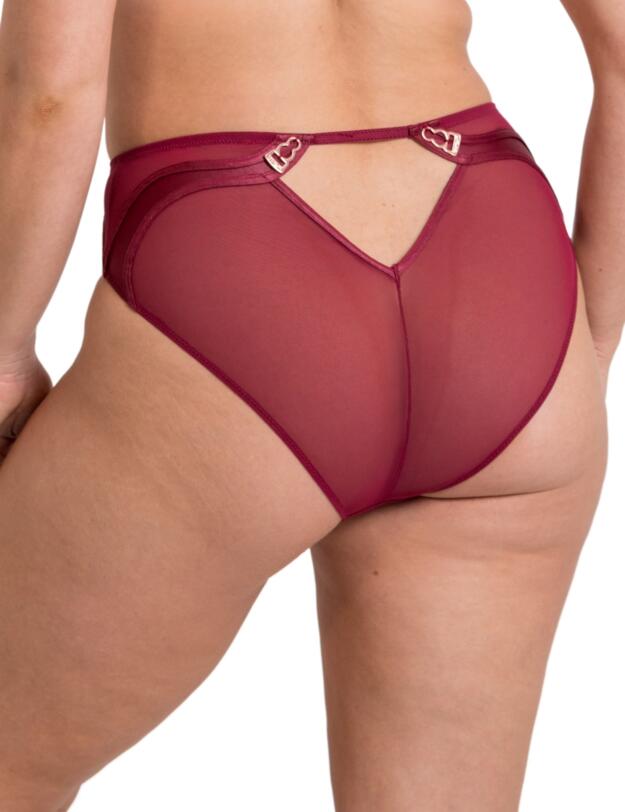 Scantilly by Curvy Kate Suspense High Waist Brief Sangria 
