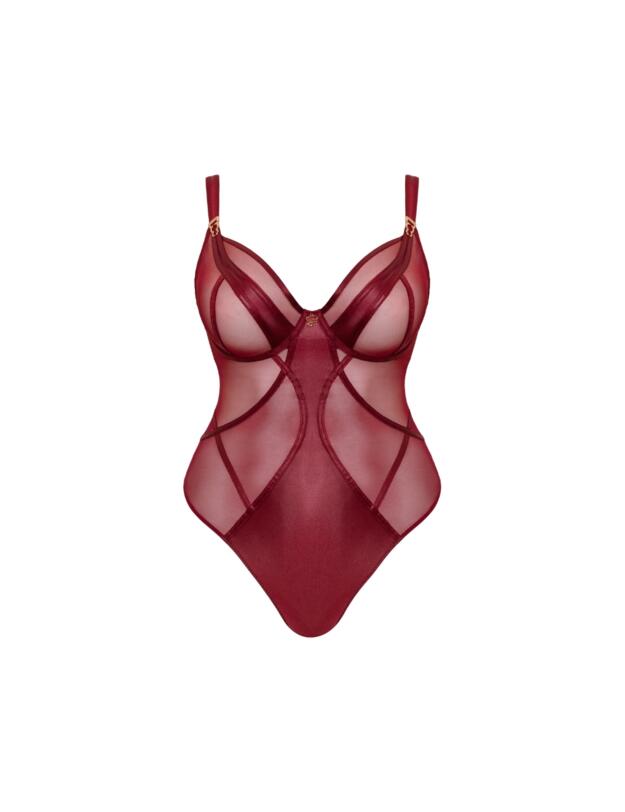 Scantilly by Curvy Kate Suspense Wired Bodysuit Sangria 