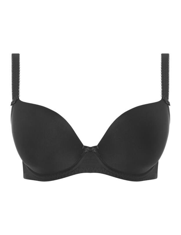 Freya Deco Moulded Plunge T-shirt Bra Black 