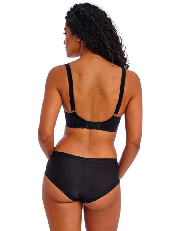 Freya Deco Moulded Plunge T-shirt Bra Black 