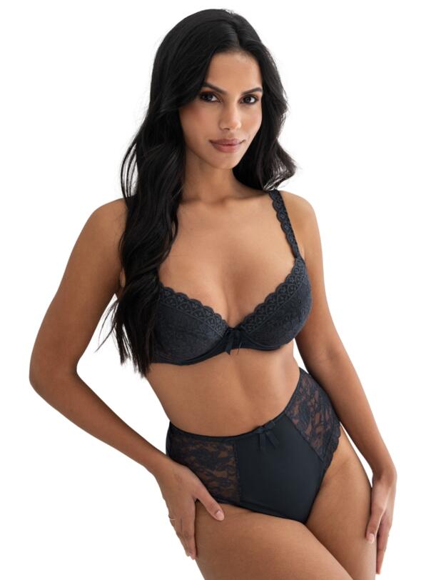 Pour Moi Rebel High Waisted Brief Smoke