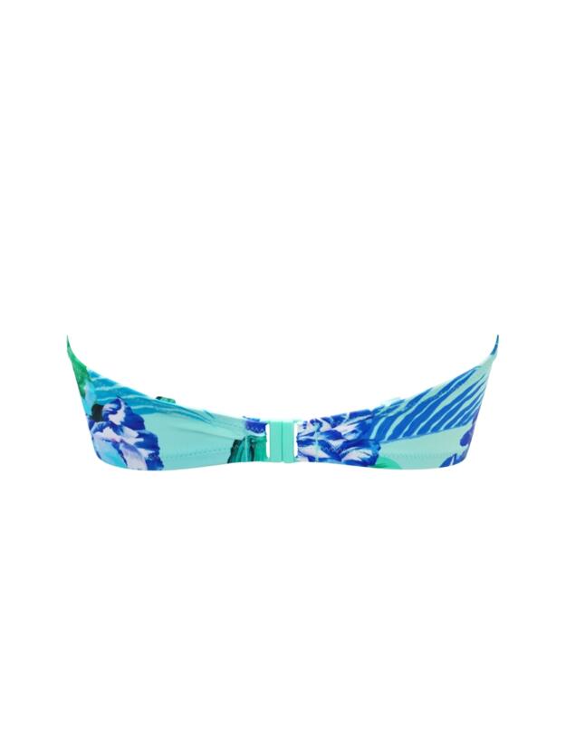Pour Moi Free Spirit Strapless Bikini Top Aqua Tropical
