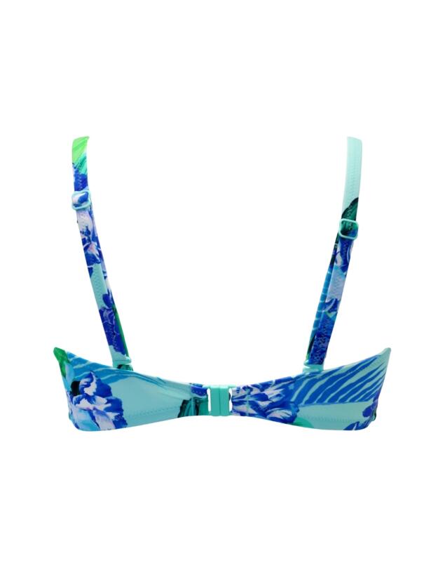 Pour Moi Free Spirit Strapless Bikini Top Aqua Tropical