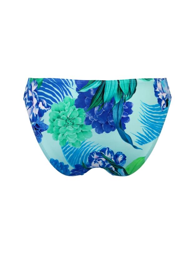 Pour Moi Free Spirit Frill Waist Bikini Brief Aqua Tropical