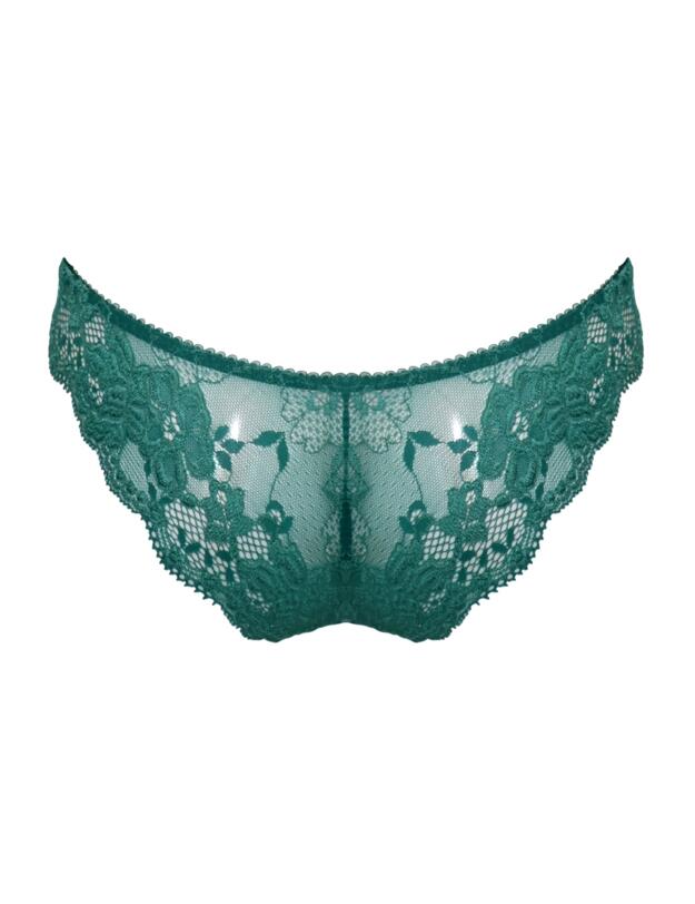 Pour Moi Amour Brazilian Brief Teal/Soft Pink 