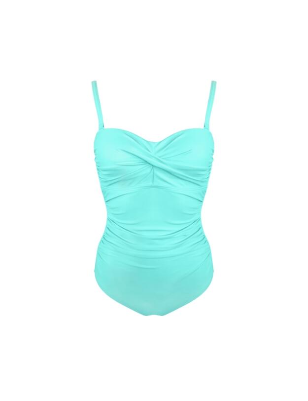 Pour Moi Santa Monica Strapless Tummy Control Swimsuit Mint