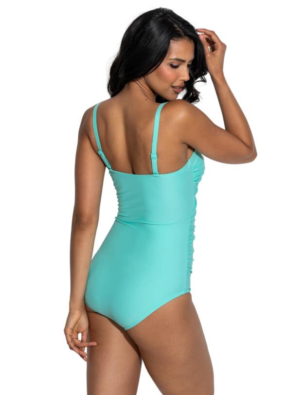 Pour Moi Santa Monica Strapless Tummy Control Swimsuit Mint