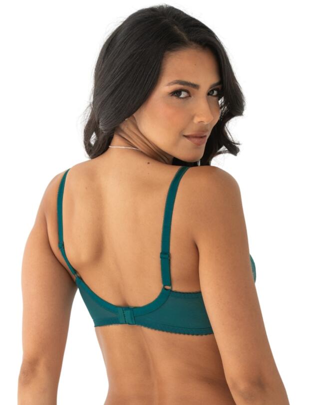 Pour Moi Amour Padded Underwired Bra Teal/Soft Pink 