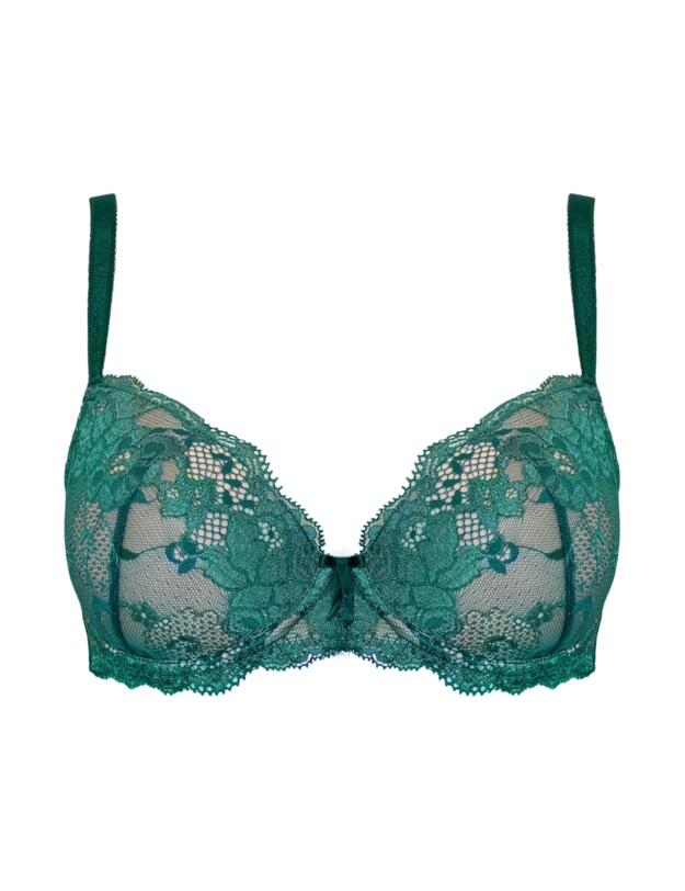 Pour Moi Amour Padded Underwired Bra Teal/Soft Pink 