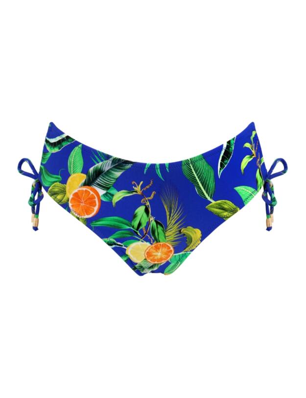 Pour Moi Santa Cruz Adjustable Side Bikini Brief Blue Tropical