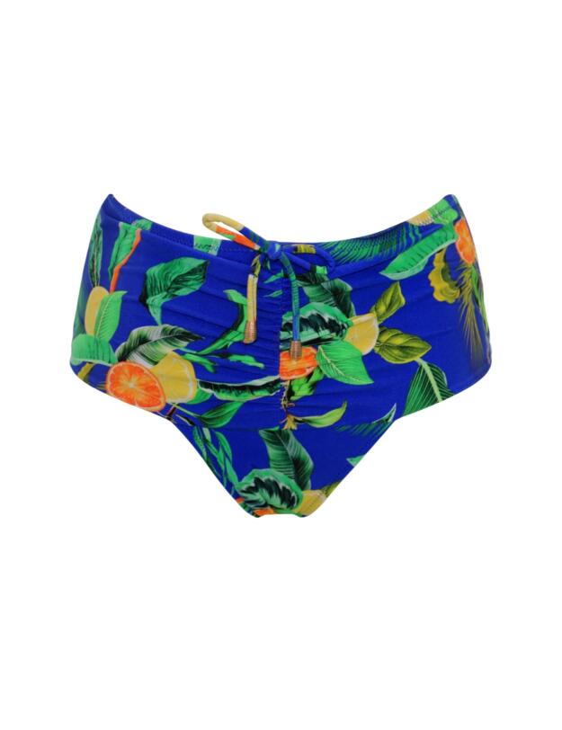 Pour Moi Santa Cruz Tummy Control Bikini Brief Blue Tropical